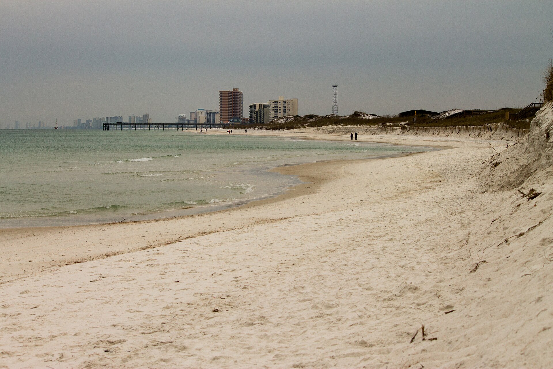Archival view toward Panama City Beach from St Andrews State Park